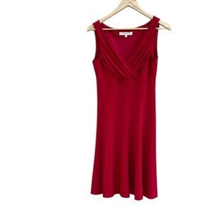 Evan Picone Red Sleeveless Dress size 8 petite